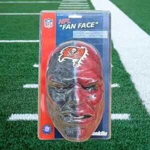 New in Package Franklin Fan Face Tampa Bay Buccaneers NFL Game Day Rubber Mask